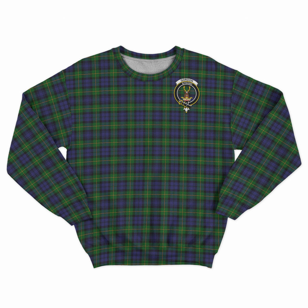 Gordon Tartan Sweatshirt with Family Crest - Tartan Vibes Clothing