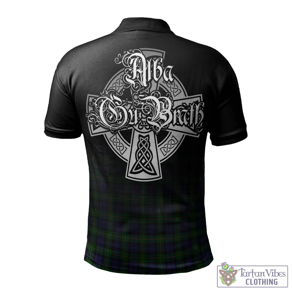 Tartan Vibes Clothing Gordon Tartan Polo Shirt Featuring Alba Gu Brath Family Crest Celtic Inspired