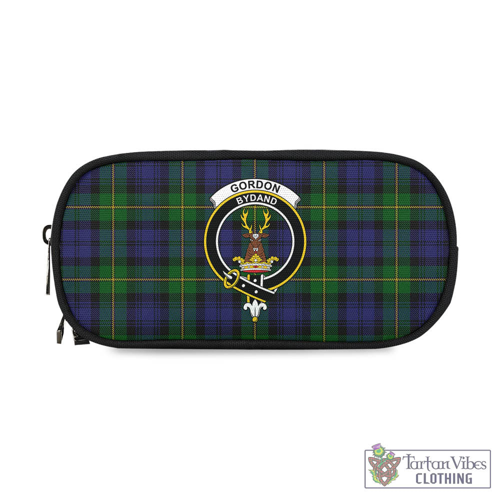 Tartan Vibes Clothing Gordon Tartan Pen and Pencil Case with Family Crest