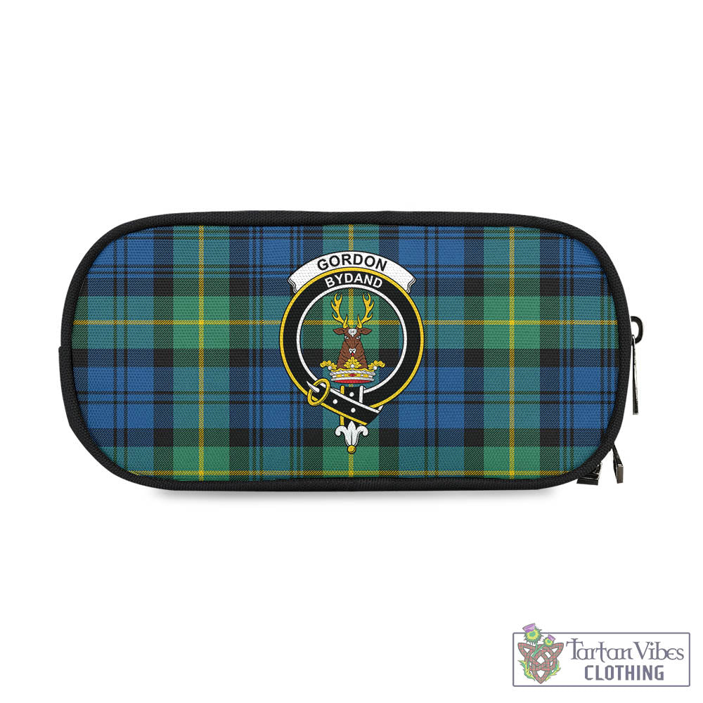 Tartan Vibes Clothing Gordon Ancient Tartan Pen and Pencil Case with Family Crest