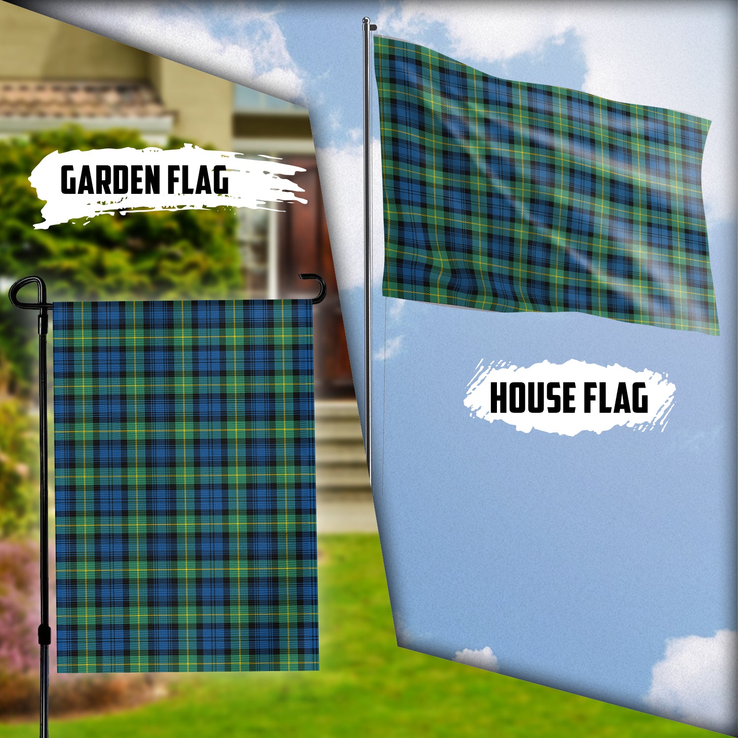 Gordon Ancient Tartan Flag Garden Flag (Vertical) - Tartan Vibes Clothing