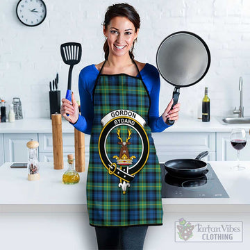 Gordon Ancient Tartan Apron with Family Crest