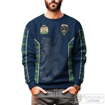 Gordon Ancient Tartan Sweater with Family Crest and Lion Rampant Vibes Sport Style