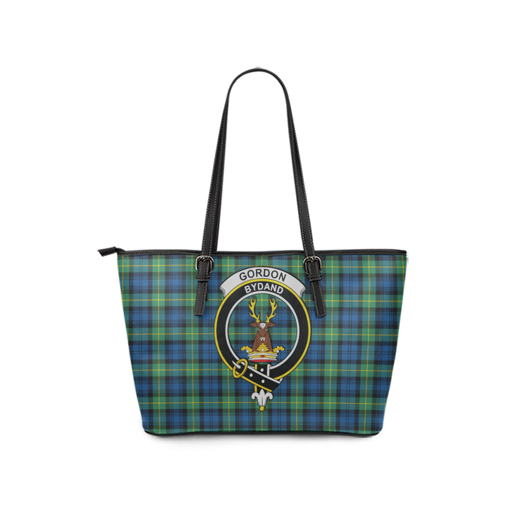 gordon-ancient-tartan-leather-tote-bag-with-family-crest