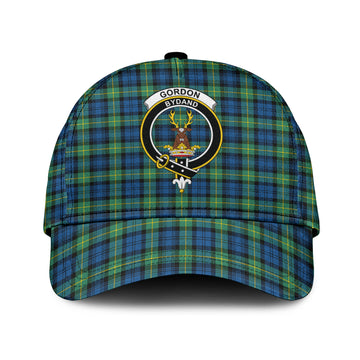 Gordon Ancient Tartan Classic Cap with Family Crest