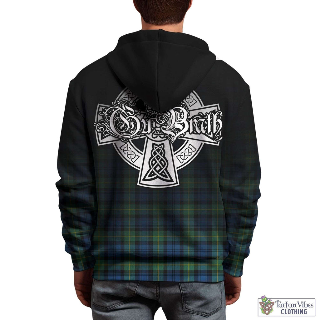 Tartan Vibes Clothing Gordon Ancient Tartan Hoodie Featuring Alba Gu Brath Family Crest Celtic Inspired