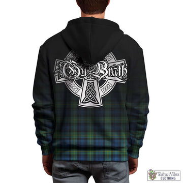 Gordon Ancient Tartan Hoodie Featuring Alba Gu Brath Family Crest Celtic Inspired