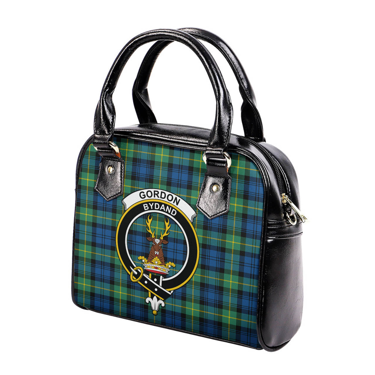 Gordon Ancient Tartan Shoulder Handbags with Family Crest - Tartanvibesclothing