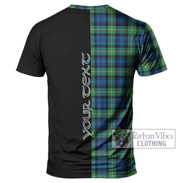 Gordon Ancient Tartan T-Shirt with Family Crest and Half Of Me Style