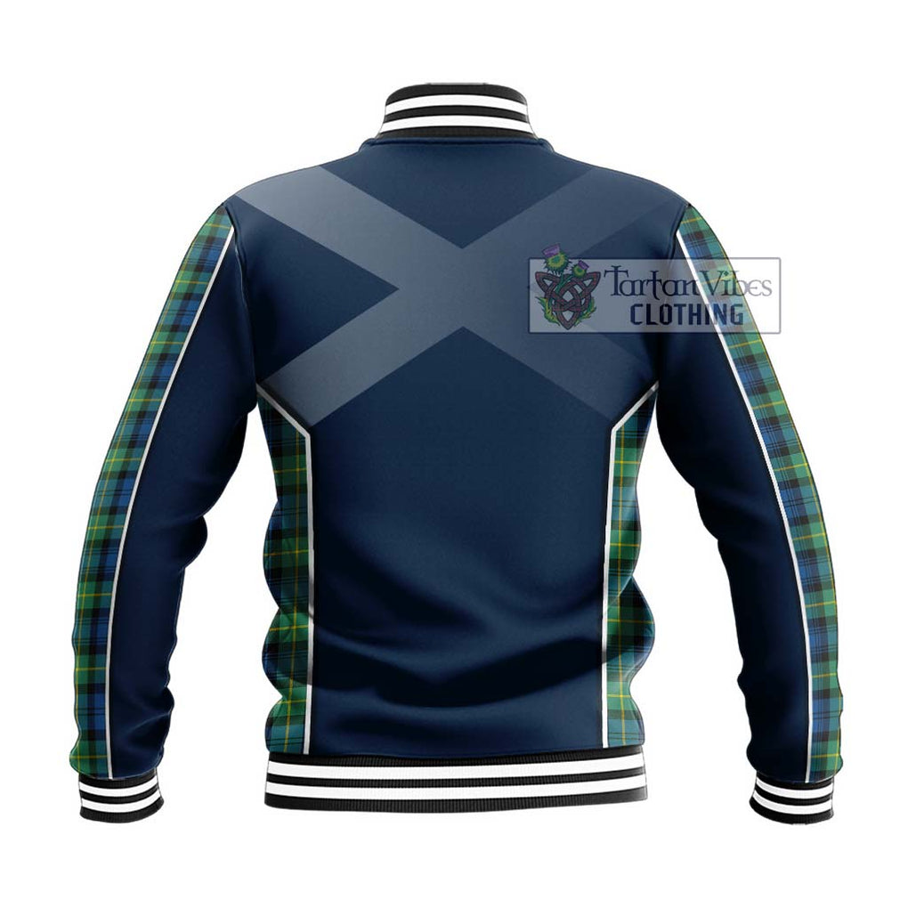 Gordon Ancient Tartan Baseball Jacket with Family Crest and Lion Rampant Vibes Sport Style - Tartan Vibes Clothing