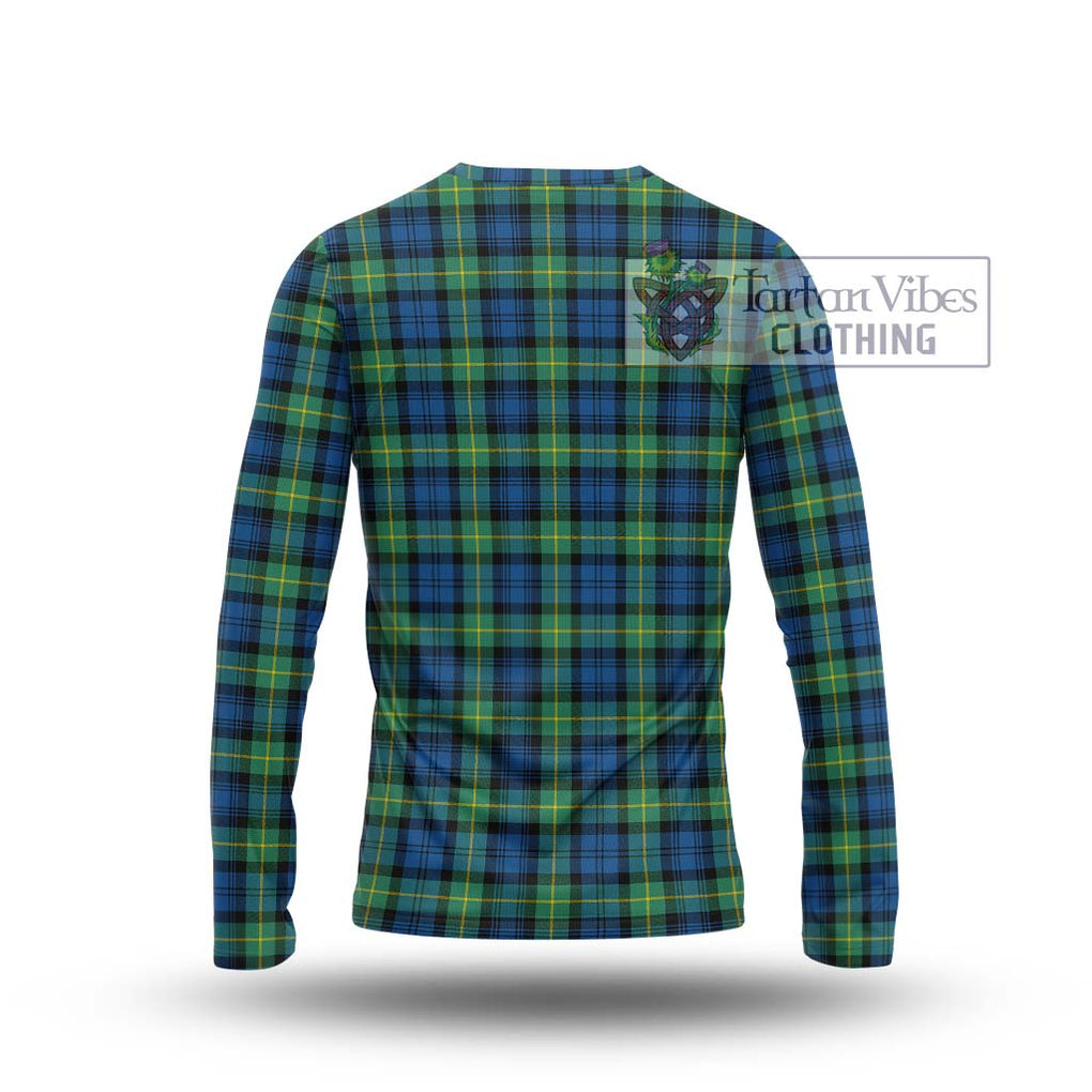 Gordon Ancient Tartan Long Sleeve T-Shirt with Family Crest DNA In Me Style - Tartanvibesclothing Shop