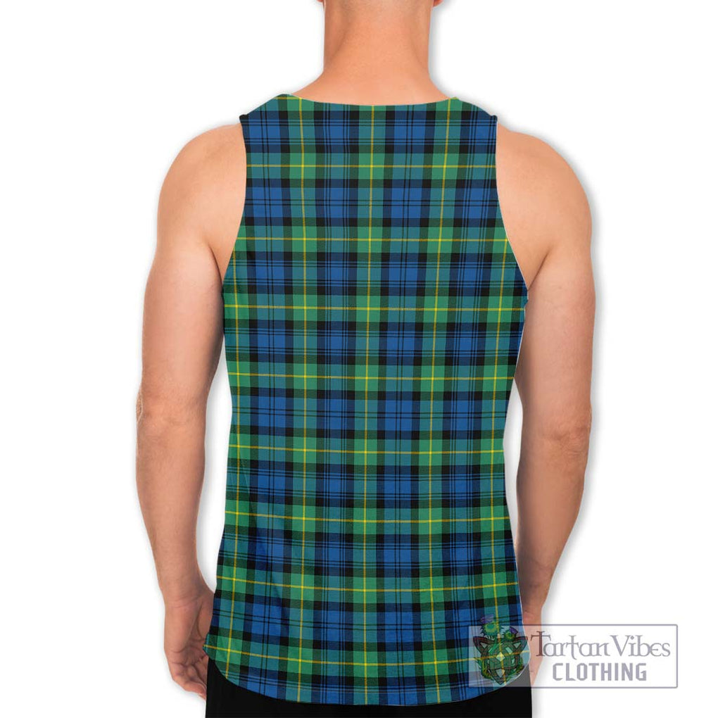 Gordon Ancient Tartan Men's Tank Top with Family Crest DNA In Me Style - Tartanvibesclothing Shop