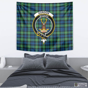 Gordon Ancient Tartan Tapestry Wall Hanging and Home Decor for Room with Family Crest