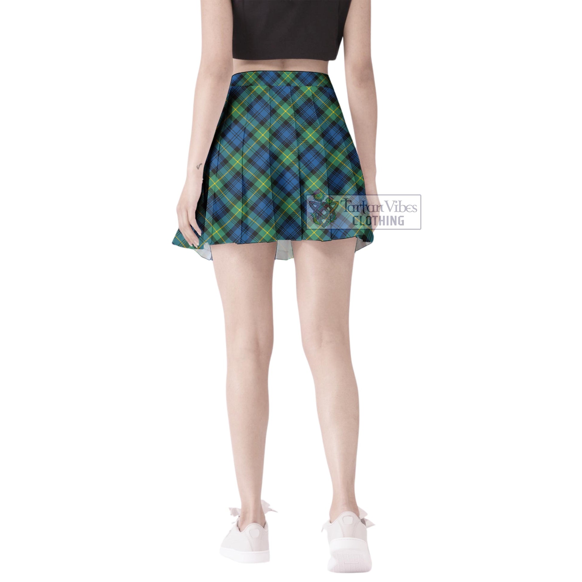 Tartan Vibes Clothing Gordon Ancient Tartan Women's Plated Mini Skirt