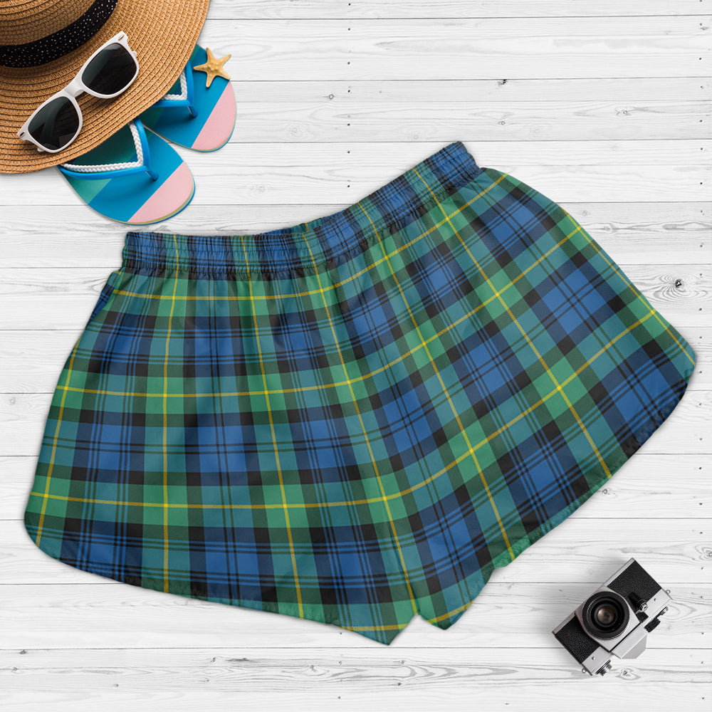 gordon-ancient-tartan-womens-shorts-with-family-crest