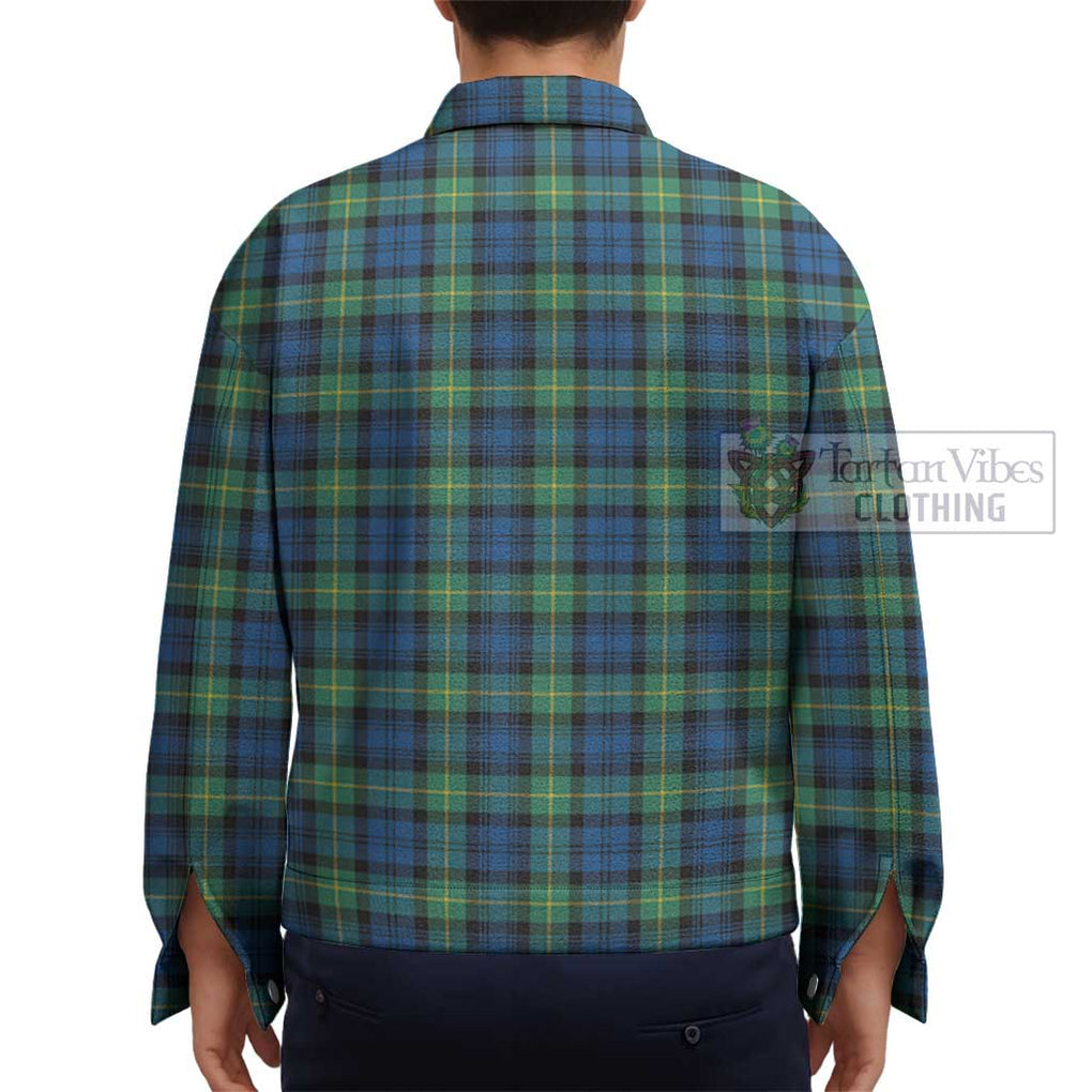 Gordon Ancient Tartan Unisex Lapel Cotton Jacket - Tartan Vibes Clothing