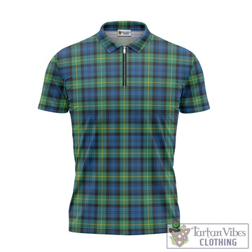 Gordon Ancient Tartan Zipper Polo Shirt