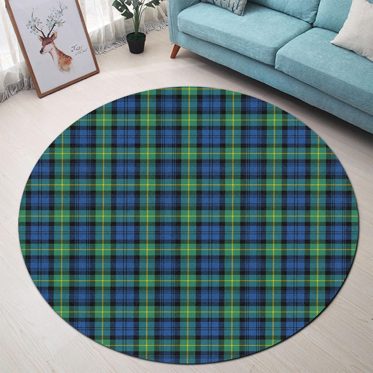 gordon-ancient-tartan-round-rug