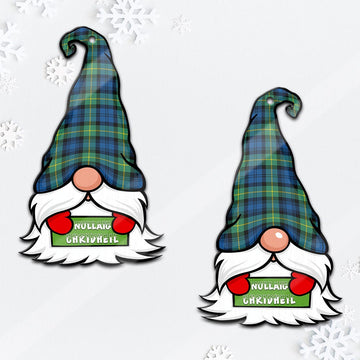 Gordon Ancient Gnome Christmas Ornament with His Tartan Christmas Hat