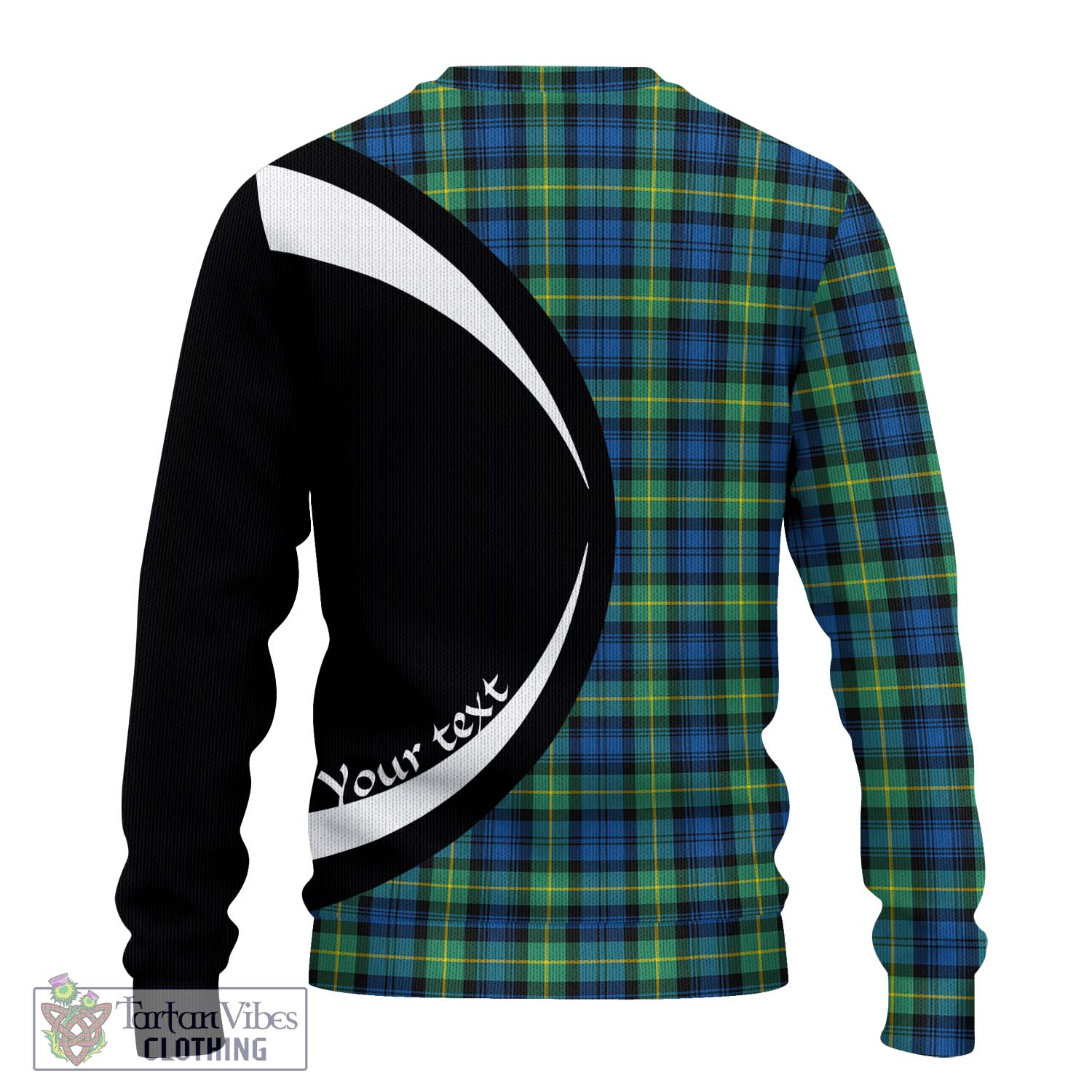 Gordon Ancient Tartan Ugly Sweater with Family Crest Circle Style - Tartan Vibes Clothing