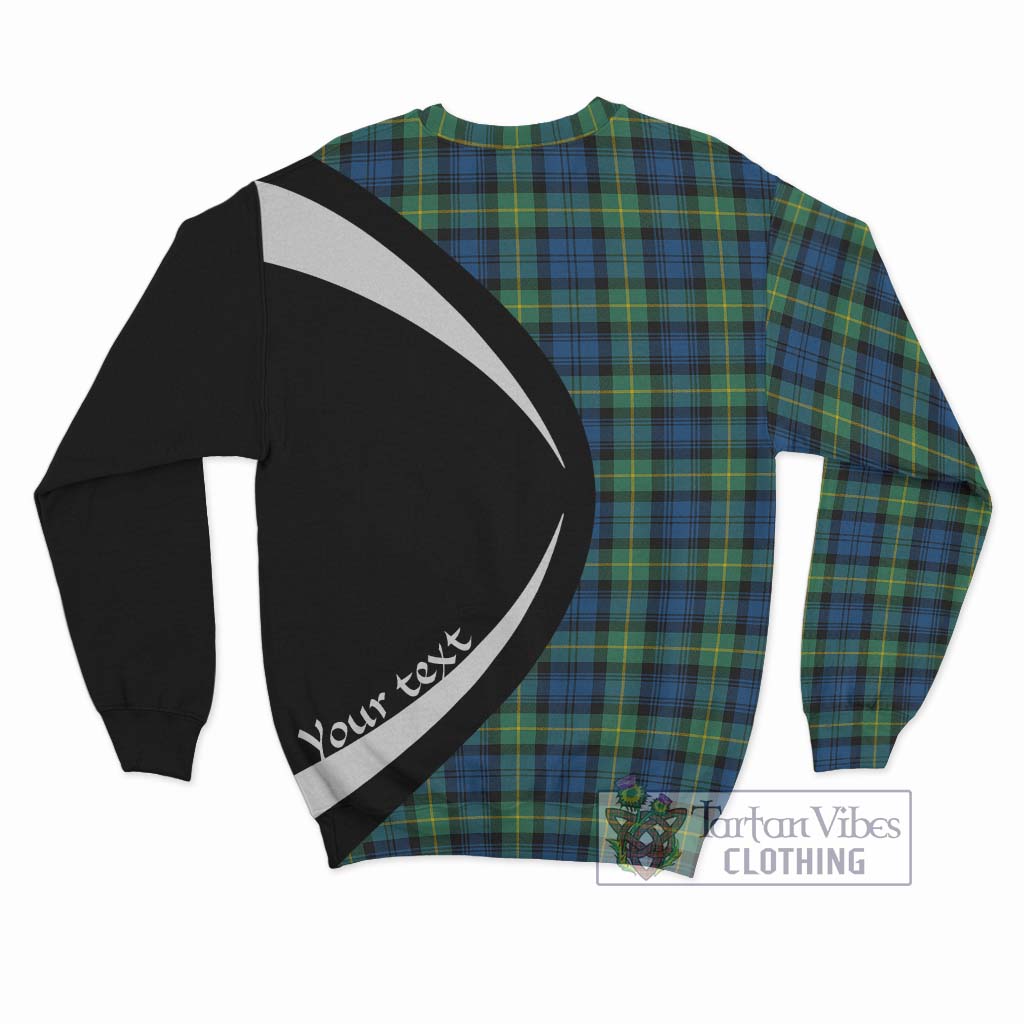 Gordon Ancient Tartan Sweatshirt with Family Crest Circle Style - Tartan Vibes Clothing