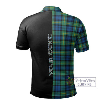 Gordon Ancient Tartan Polo Shirt with Family Crest and Half Of Me Style