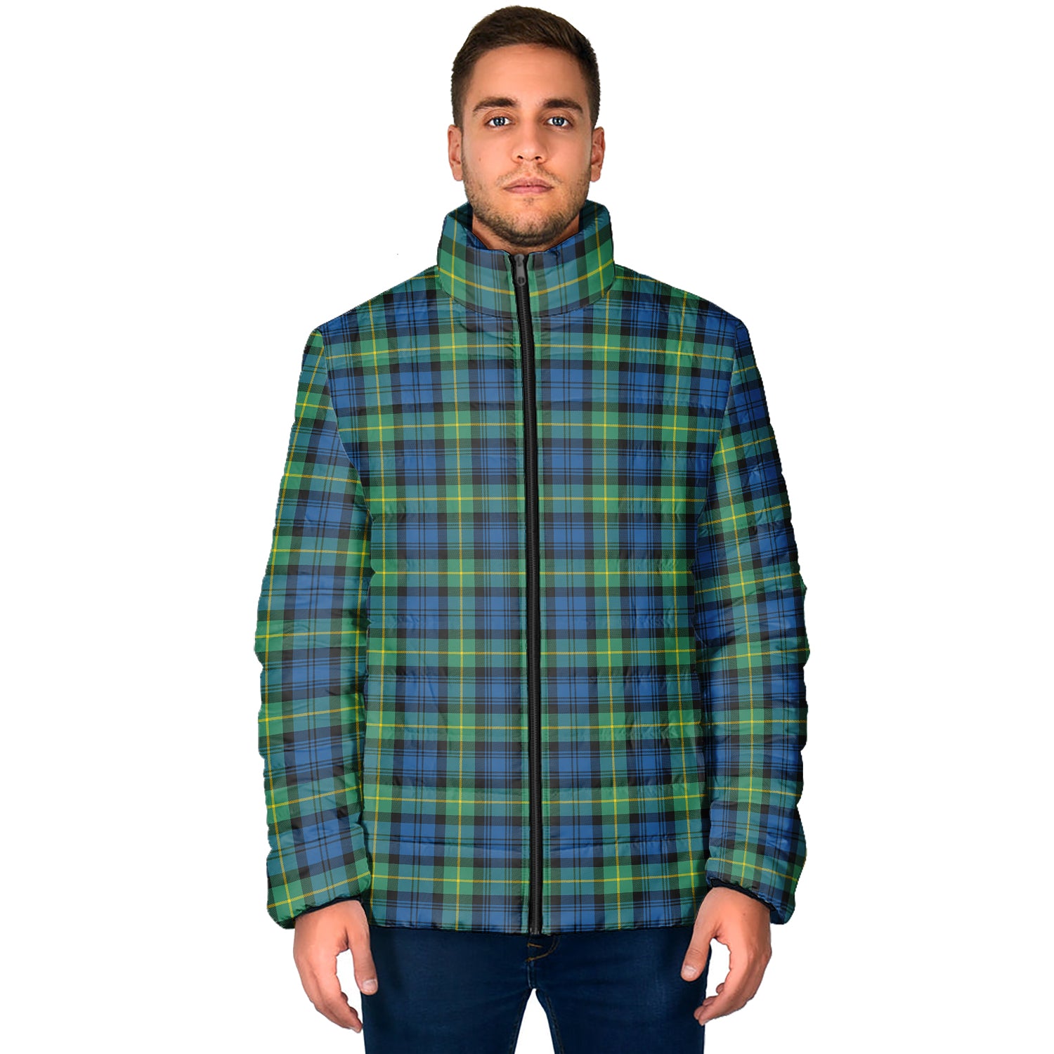 Gordon Ancient Tartan Padded Jacket - Tartan Vibes Clothing