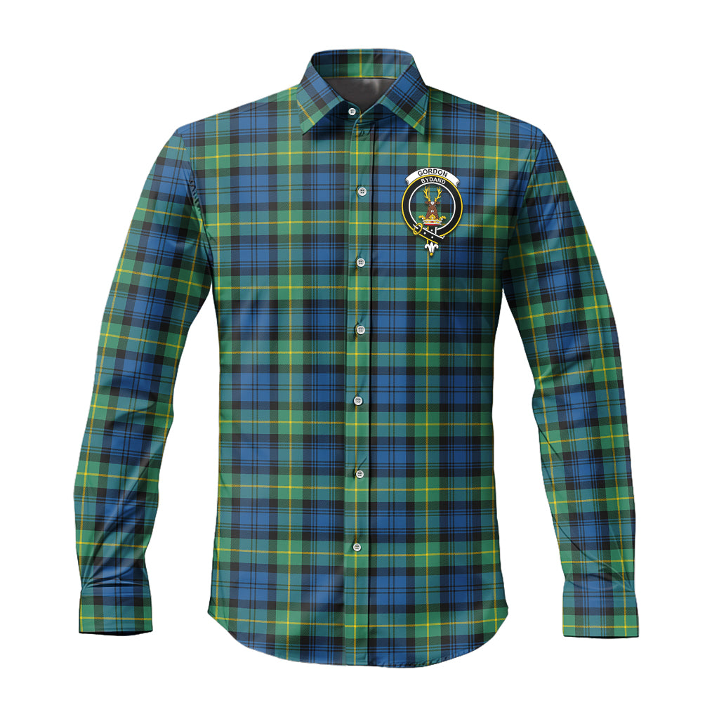 gordon-ancient-tartan-long-sleeve-button-up-shirt-with-family-crest