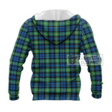 Gordon Ancient Tartan Knitted Hoodie with Family Crest DNA In Me Style