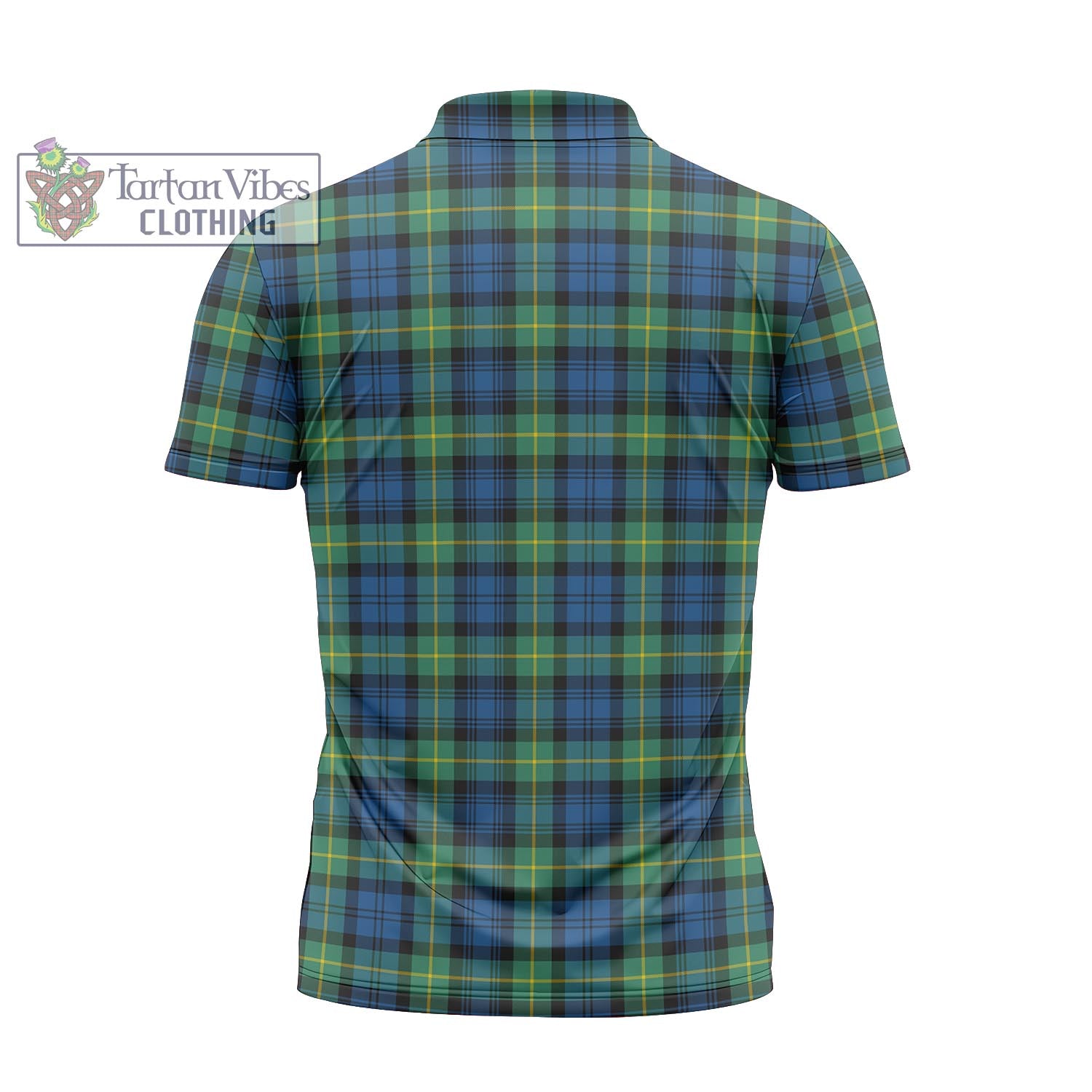 Tartan Vibes Clothing Gordon Ancient Tartan Zipper Polo Shirt with Family Crest