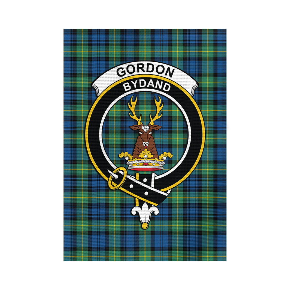 Gordon Ancient Tartan Flag with Family Crest - Tartan Vibes Clothing