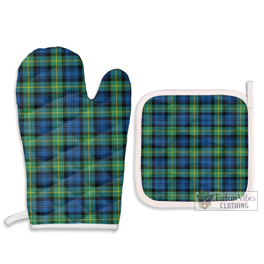 Gordon Ancient Tartan Combo Oven Mitt & Pot-Holder Combo 1 Oven Mitt & 2 Pot-Holder White - Tartan Vibes Clothing