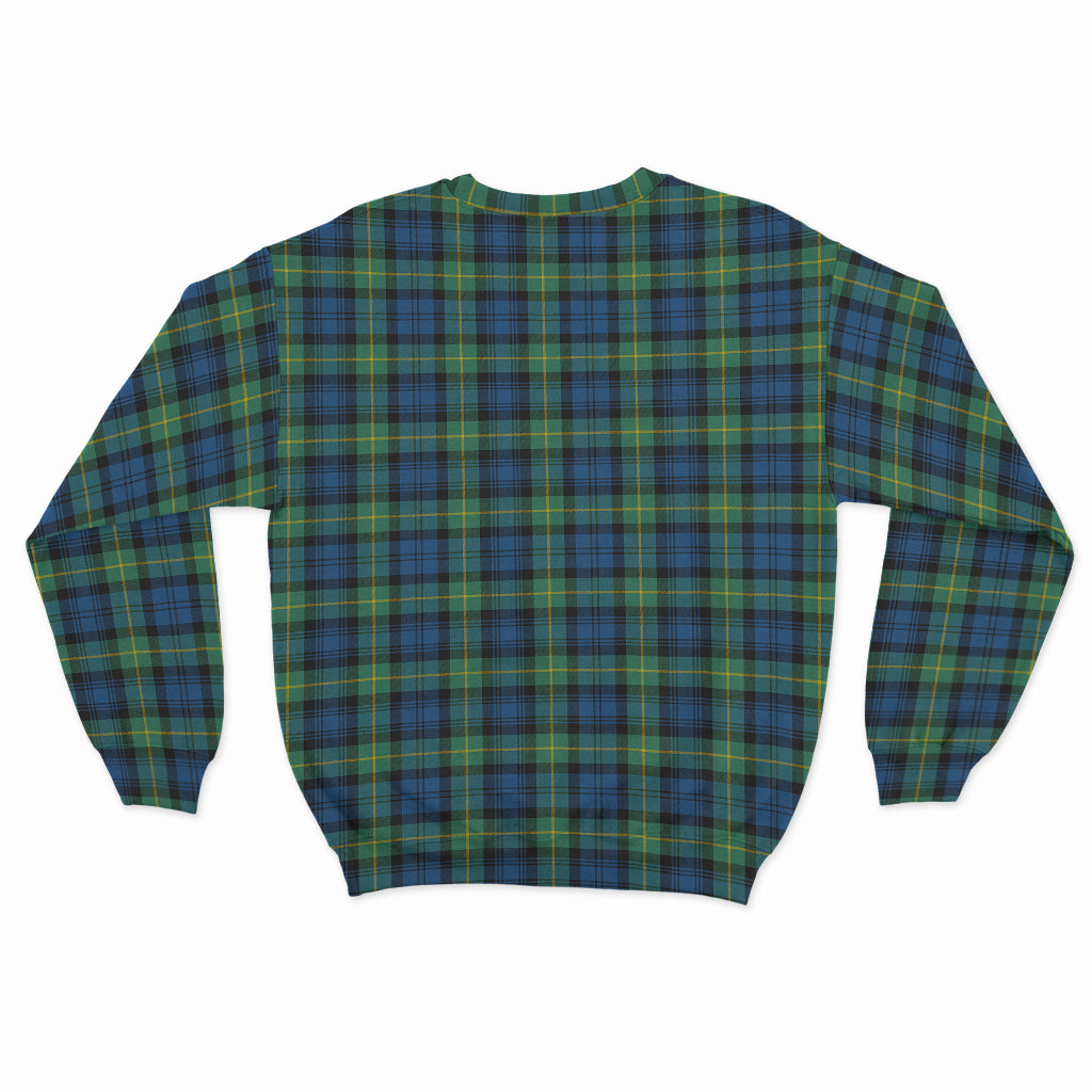 Gordon Ancient Tartan Sweatshirt with Family Crest - Tartan Vibes Clothing