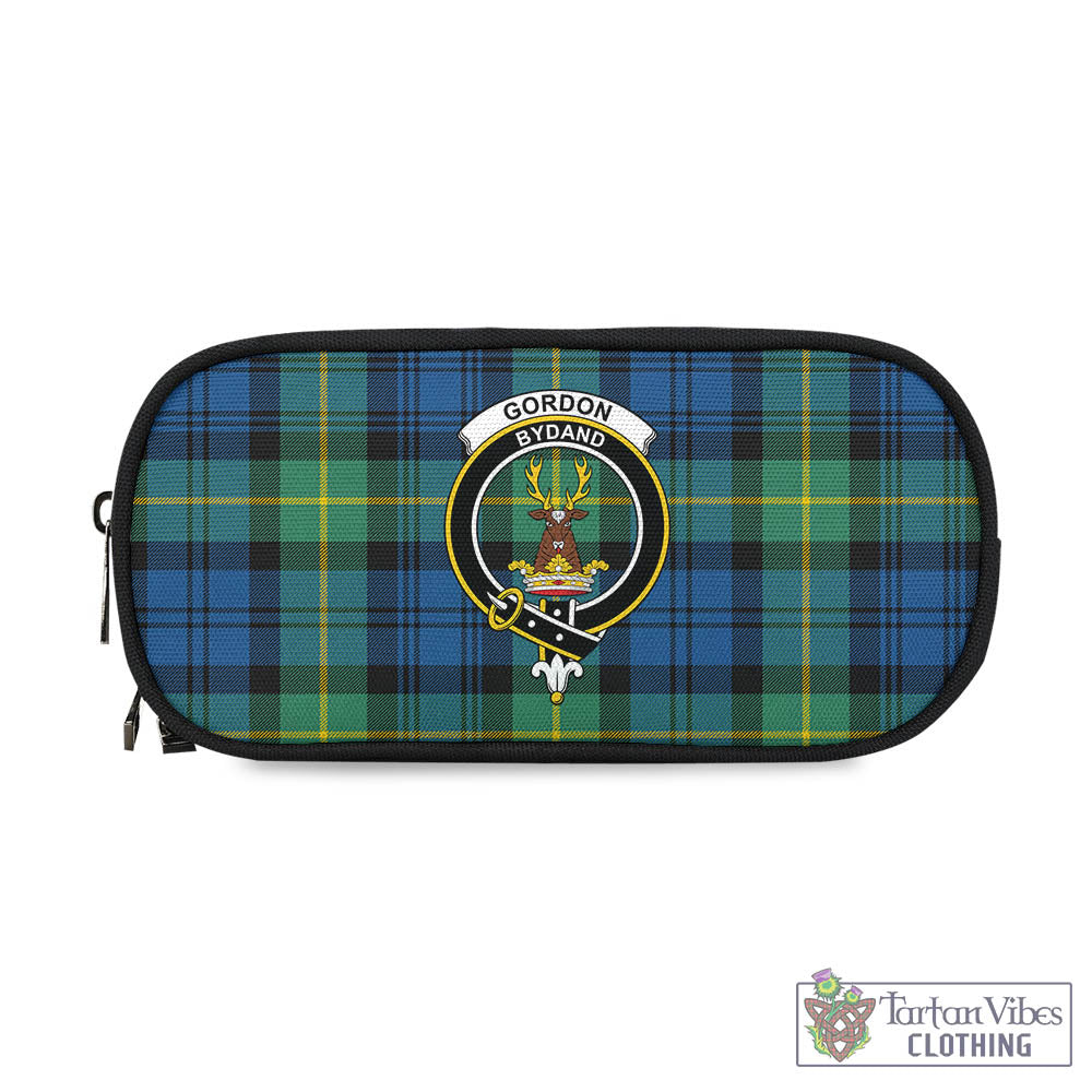 Tartan Vibes Clothing Gordon Ancient Tartan Pen and Pencil Case with Family Crest