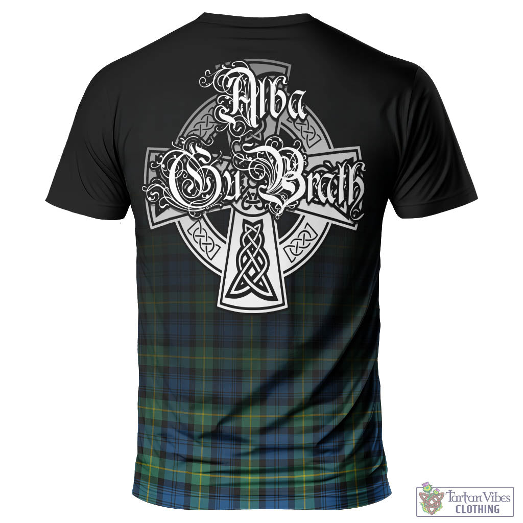 Tartan Vibes Clothing Gordon Ancient Tartan T-Shirt Featuring Alba Gu Brath Family Crest Celtic Inspired