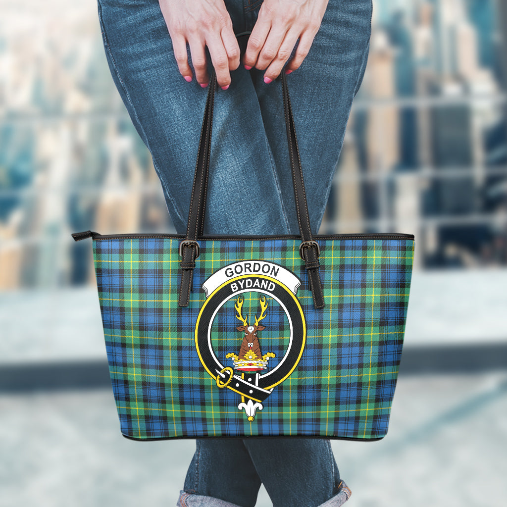 gordon-ancient-tartan-leather-tote-bag-with-family-crest