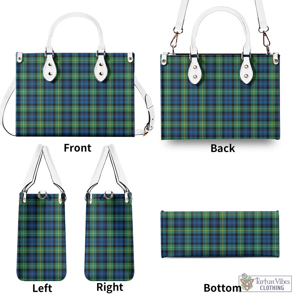 Tartan Vibes Clothing Gordon Ancient Tartan Luxury Leather Handbags