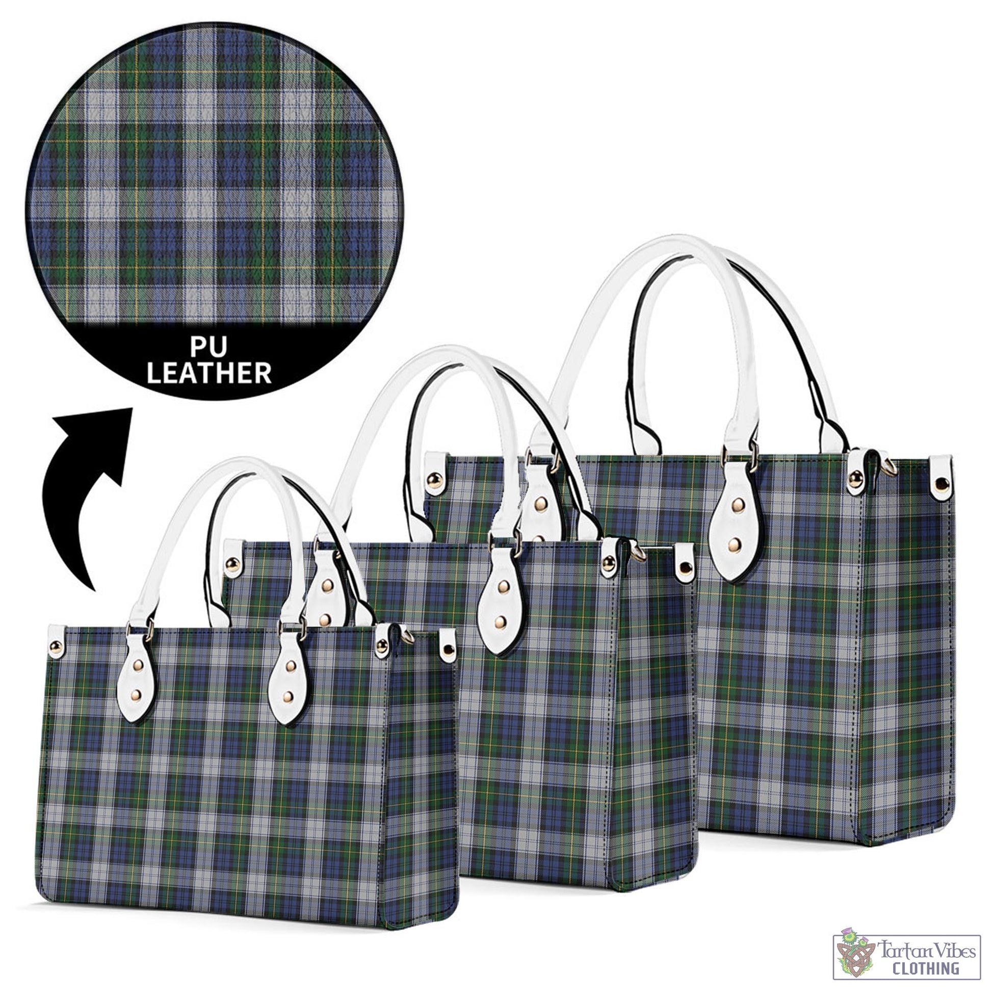 Tartan Vibes Clothing Gordon Dress Tartan Luxury Leather Handbags