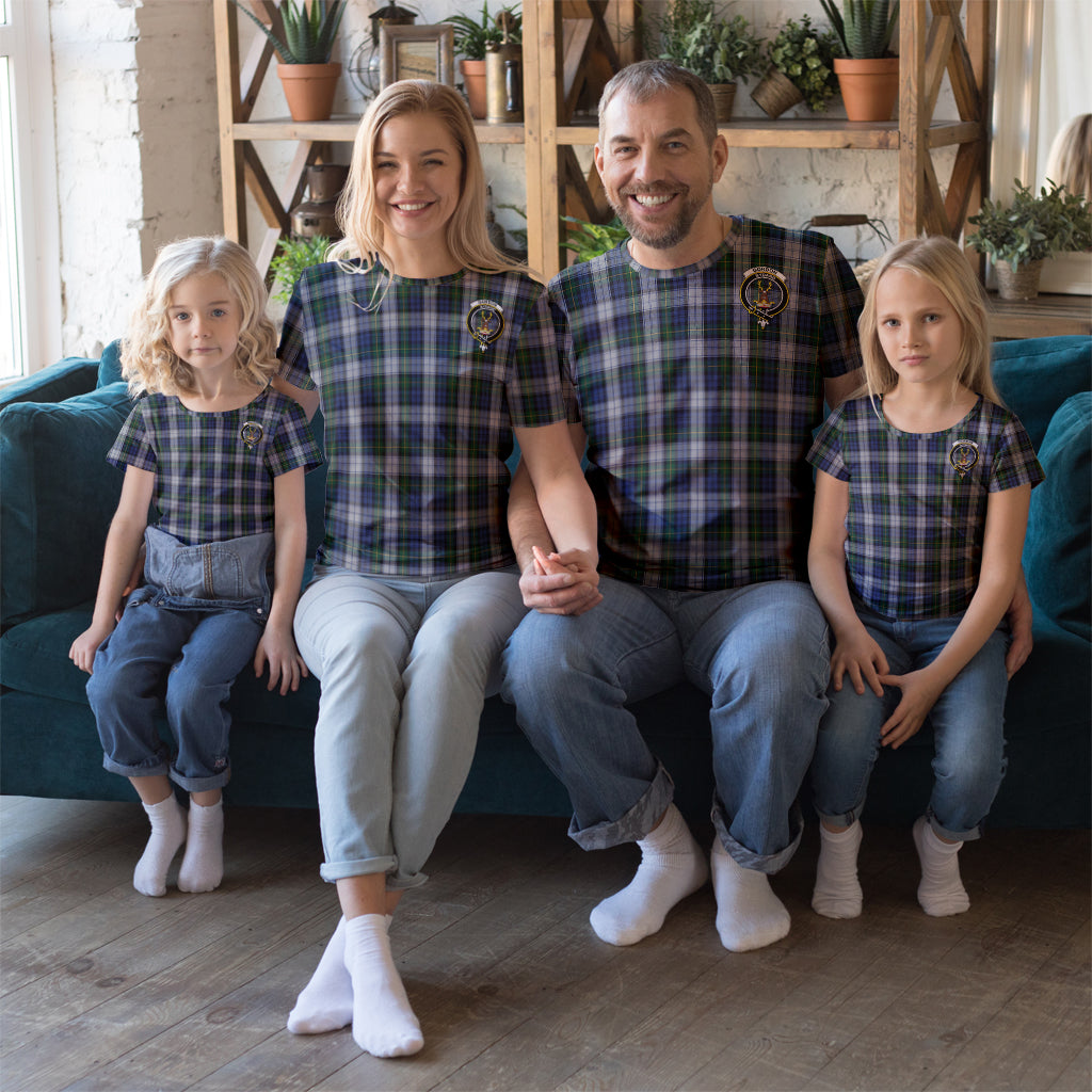 Gordon Dress Tartan T-Shirt with Family Crest Kid's Shirt - Tartan Vibes Clothing