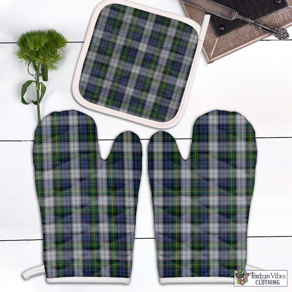 Gordon Dress Tartan Combo Oven Mitt & Pot-Holder Combo 1 Oven Mitt & 1 Pot-Holder White - Tartan Vibes Clothing