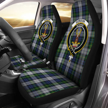 Gordon Dress Tartan Car Seat Cover with Family Crest