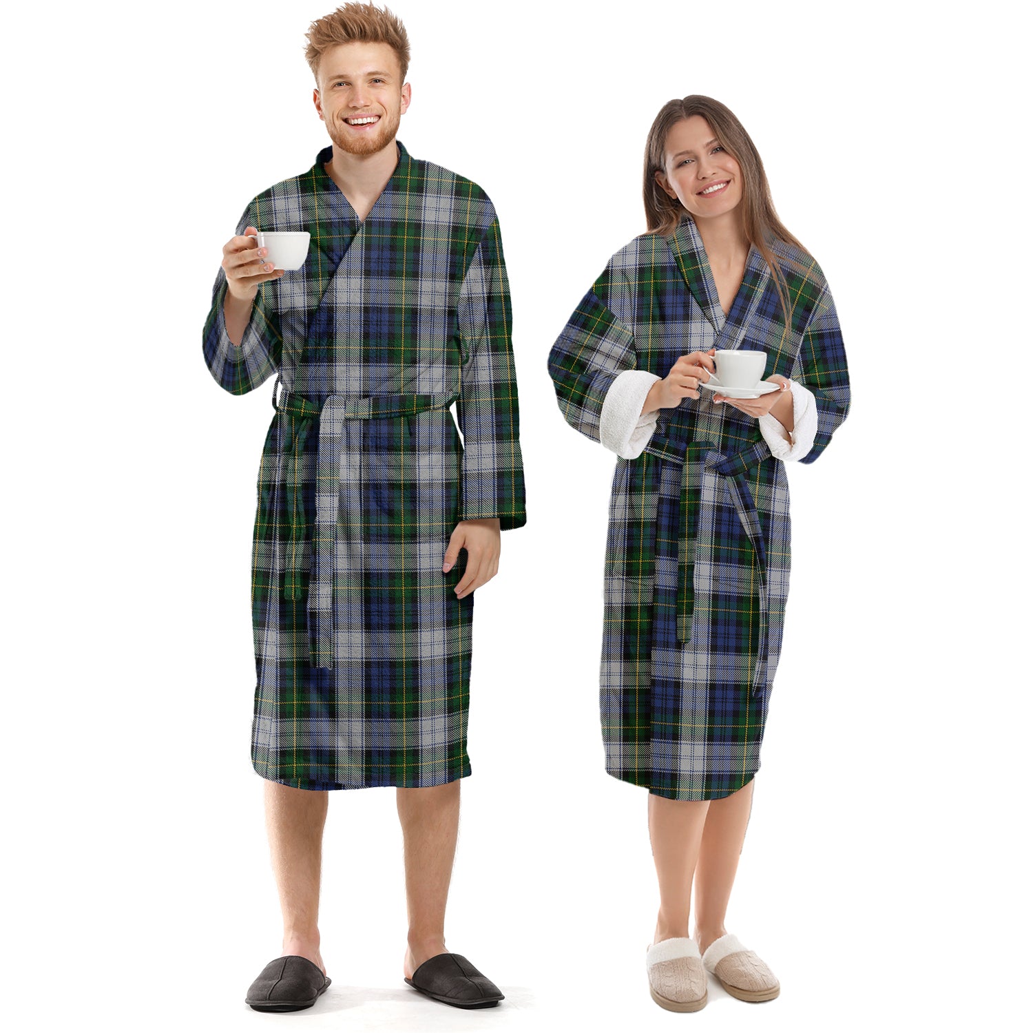 Gordon Dress Tartan Bathrobe Unisex S - Tartan Vibes Clothing