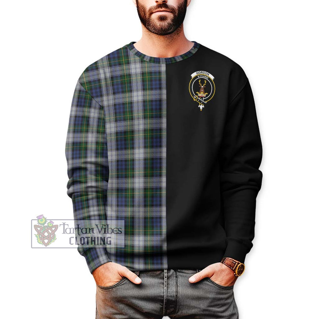 Gordon Dress Tartan Sweatshirt with Family Crest and Half Of Me Style Unisex - Tartanvibesclothing Shop