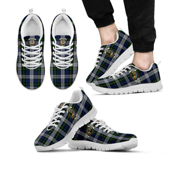 Gordon Dress Tartan Sneakers with Family Crest