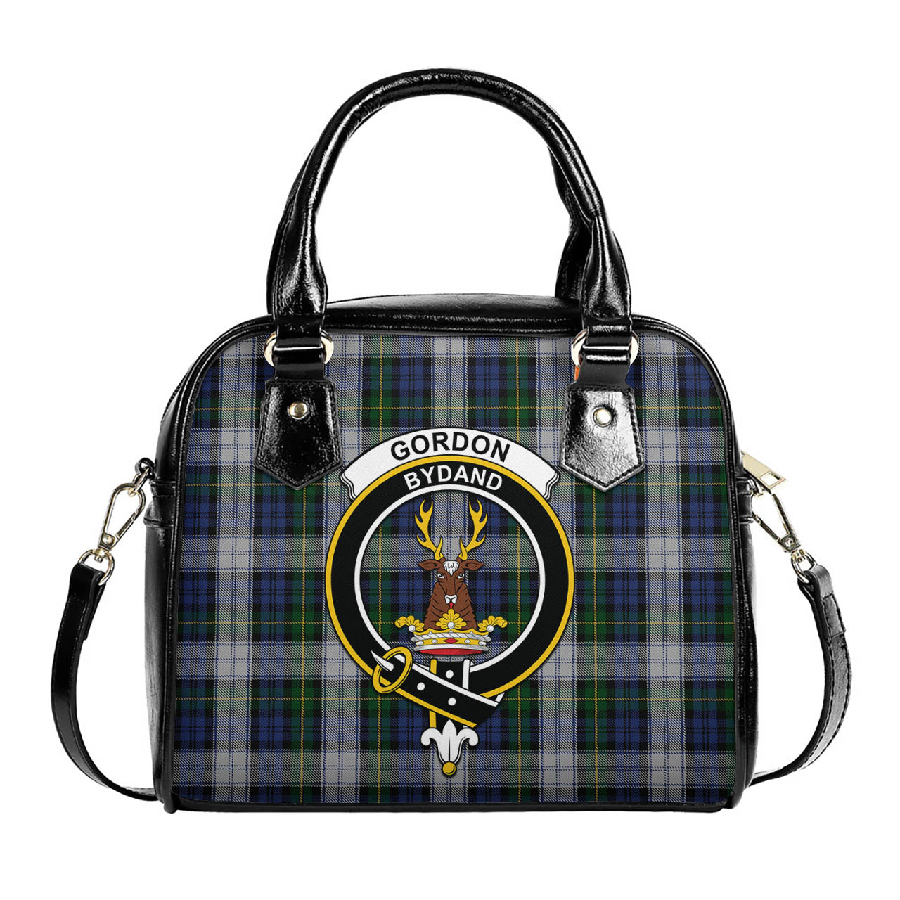 Gordon Dress Tartan Shoulder Handbags with Family Crest One Size 6*25*22 cm - Tartanvibesclothing