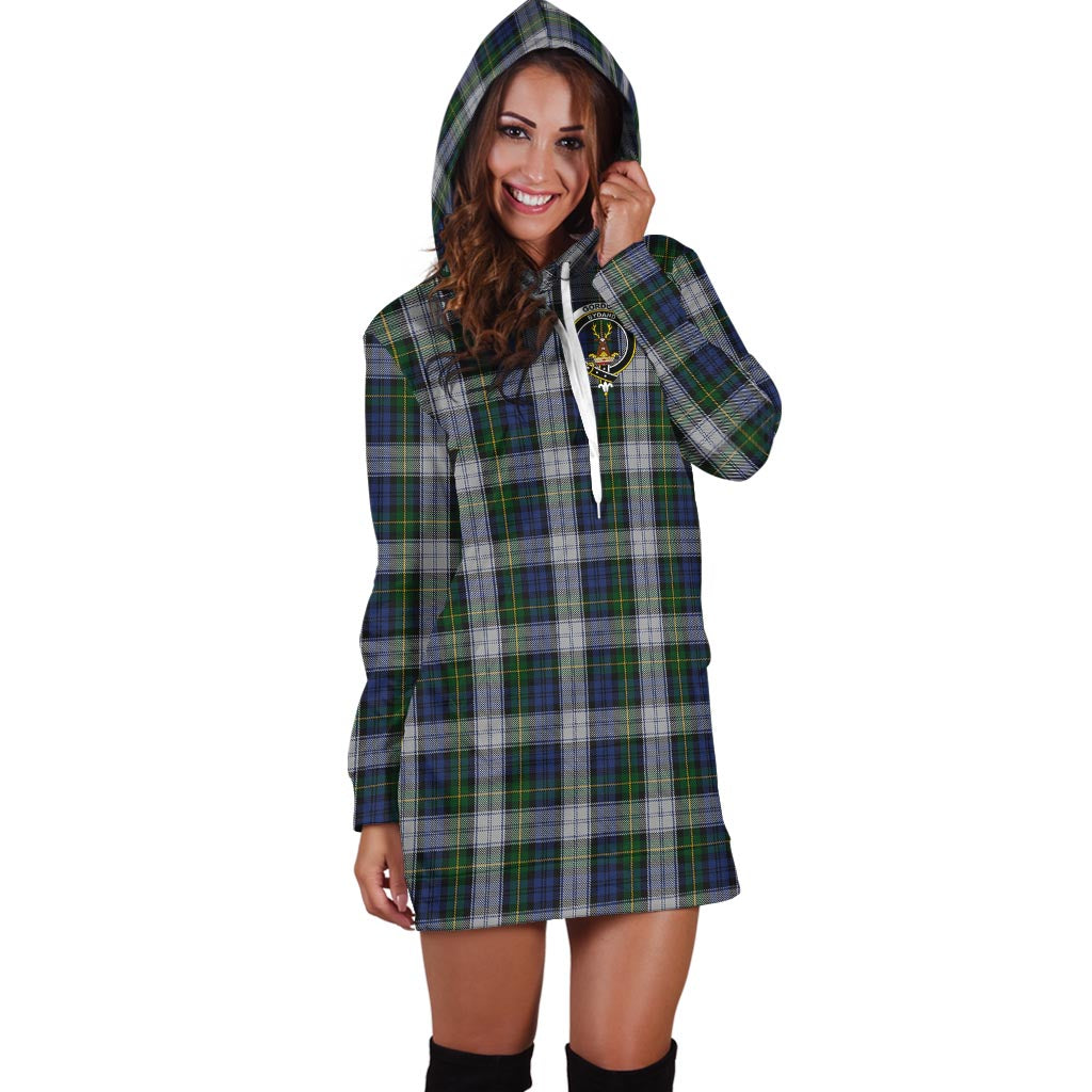 Gordon Dress Tartan Hoodie Dress with Family Crest - Tartan Vibes Clothing