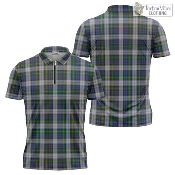 Gordon Dress Tartan Zipper Polo Shirt