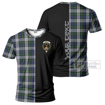 Gordon Dress Tartan T-Shirt with Family Crest and Half Of Me Style