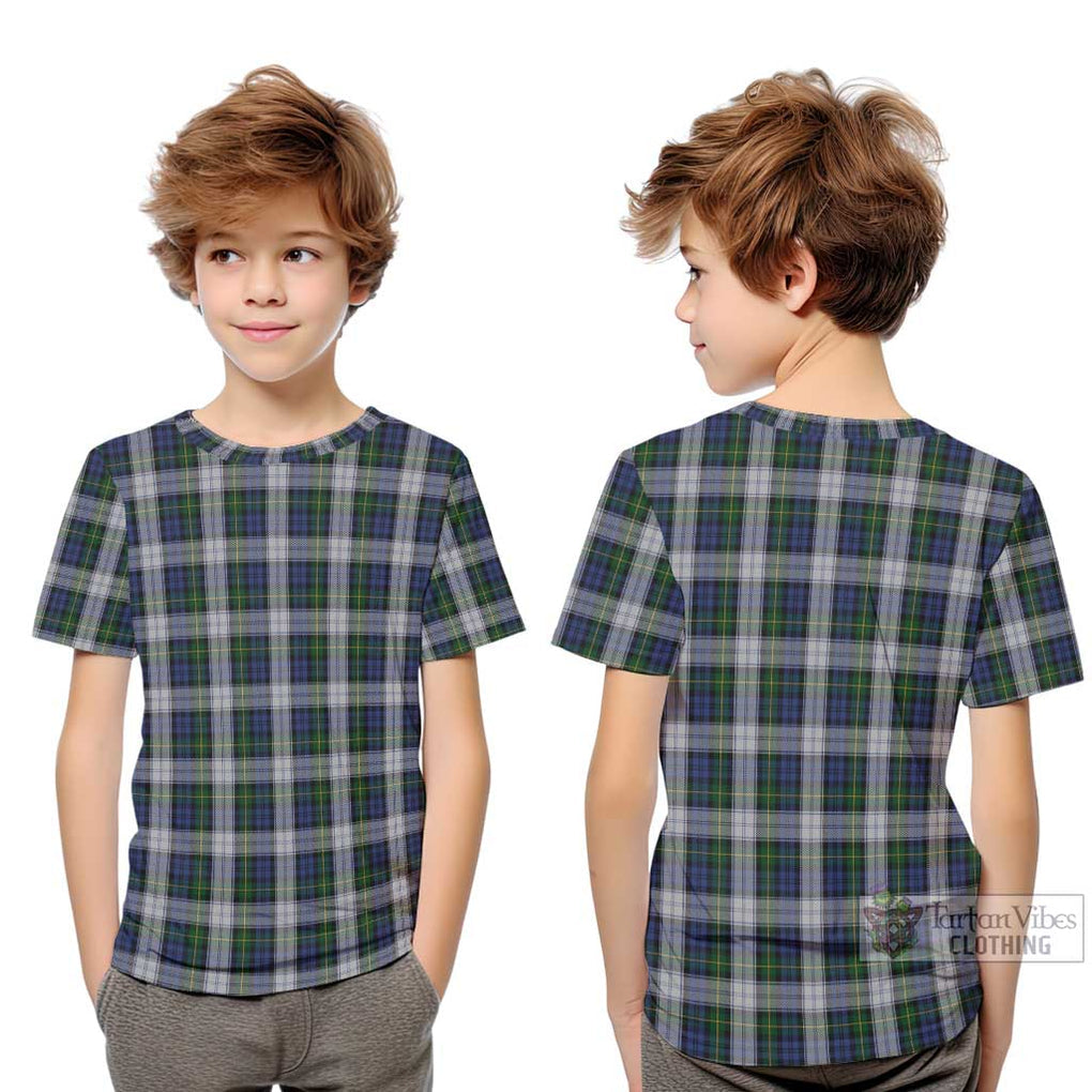 Gordon Dress Tartan Kid T-Shirt Youth XL Size14 - Tartanvibesclothing Shop