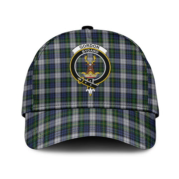 Gordon Dress Tartan Classic Cap with Family Crest